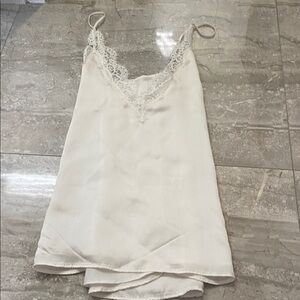 Cami NYC white silk Cami Top